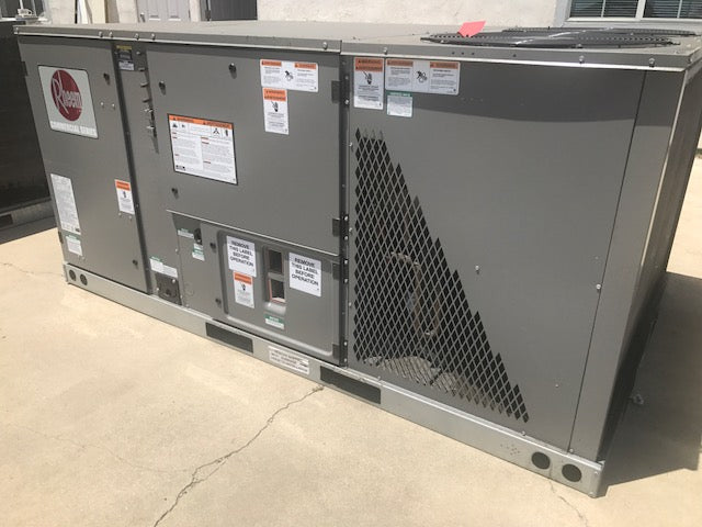 RHEEM 10 TON HIGH EFFICIENCY PACKAGE UNIT 230V 3PH R410A GAS/ELEC RKNL –  HVAC Deal
