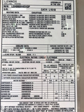 LENNOX 5 TON HI EFFICIENCY PACKAGE UNIT 208/230V 1PH ECONOMIZER GAS/ELEC AC HEAT