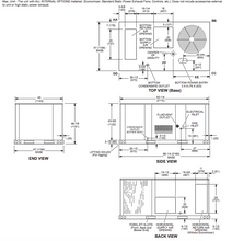 LENNOX 5 TON HI EFFICIENCY PACKAGE UNIT 208/230V 1PH ECONOMIZER GAS/ELEC AC HEAT
