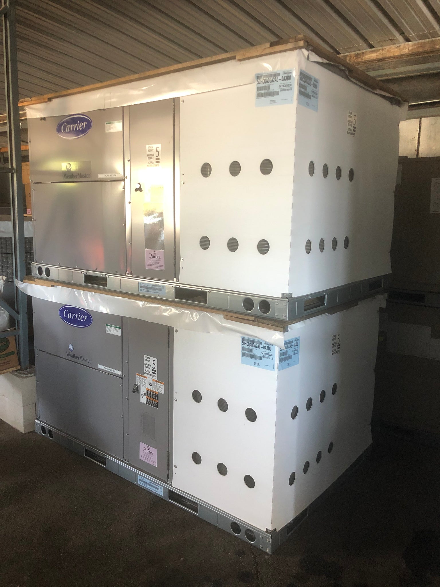 Air Conditioning Carrier Ton Heat Pump Package Unit Used AC Depot