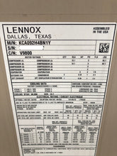 LENNOX 7.5 TON COOL ONLY HI EFFICIENCY PACKAGE UNIT 208/230V 3PH AC KCA092H4BN1Y