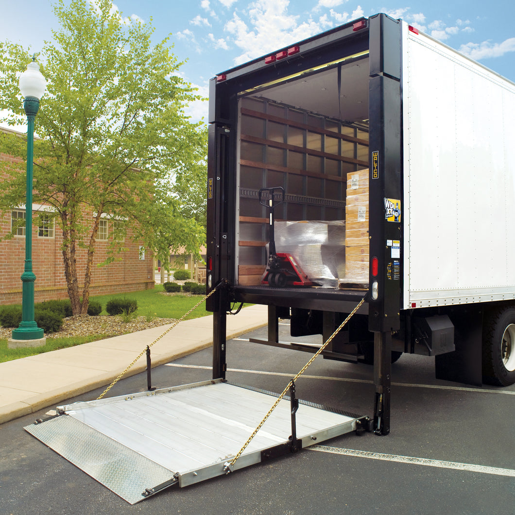 Lift gate fee for residential or commercial locations without forklift/loading dock.
